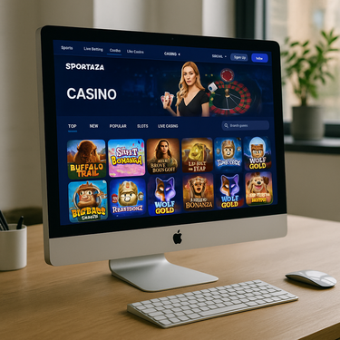 Sportaza - Desktop platformas dizains - Latvijas kazino